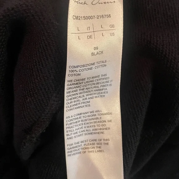 Rick Owens x Champion Men’s Hoodie Size L - Picture 6 of 6